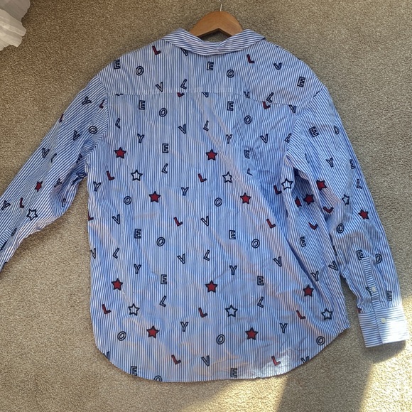 Boden pinstripe button down size 8 - Picture 4 of 5